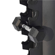 10 Pair Rubber Hex Dumbbell Rack - Rack Only (1-10kg)