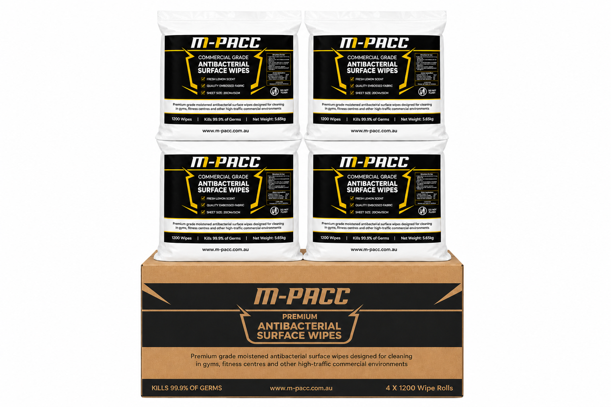 1 x Antibacterial Wipes Carton (4 x rolls of 1200 Wipes) + 1 x Free Standing Dispenser + 1 x Wall Mounted Dispenser Bundle