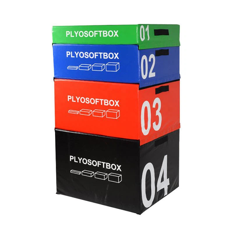 M-PACC 4 Stack Foam Plyo Box Set - Coloured