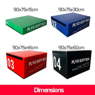 M-PACC 4 Stack Foam Plyo Box Set - Coloured