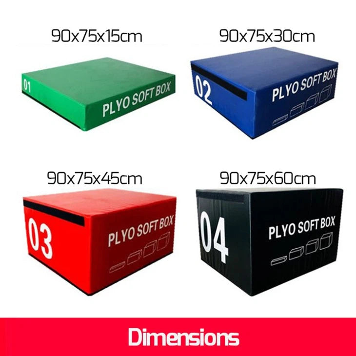 M-PACC 4 Stack Foam Plyo Box Set - Coloured