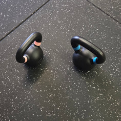 Premium EPDM Rubber Gym Flooring - Grey Fleck 15mm Gym Mats