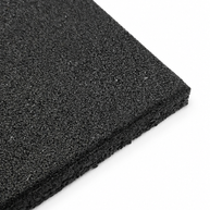 Rubber Gym Flooring - BLACK - 15mm Commercial Gym Mats