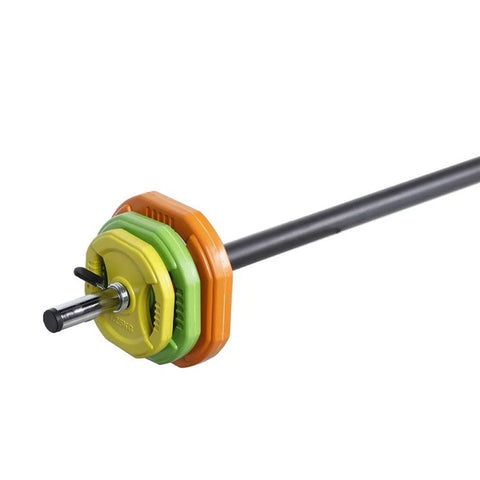 M-PACC 20kg Coloured Pump Barbell Set
