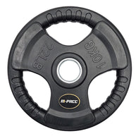 120kg M-PACC Tri Grip Plate Set incl 20kg Barbell M-Pacc