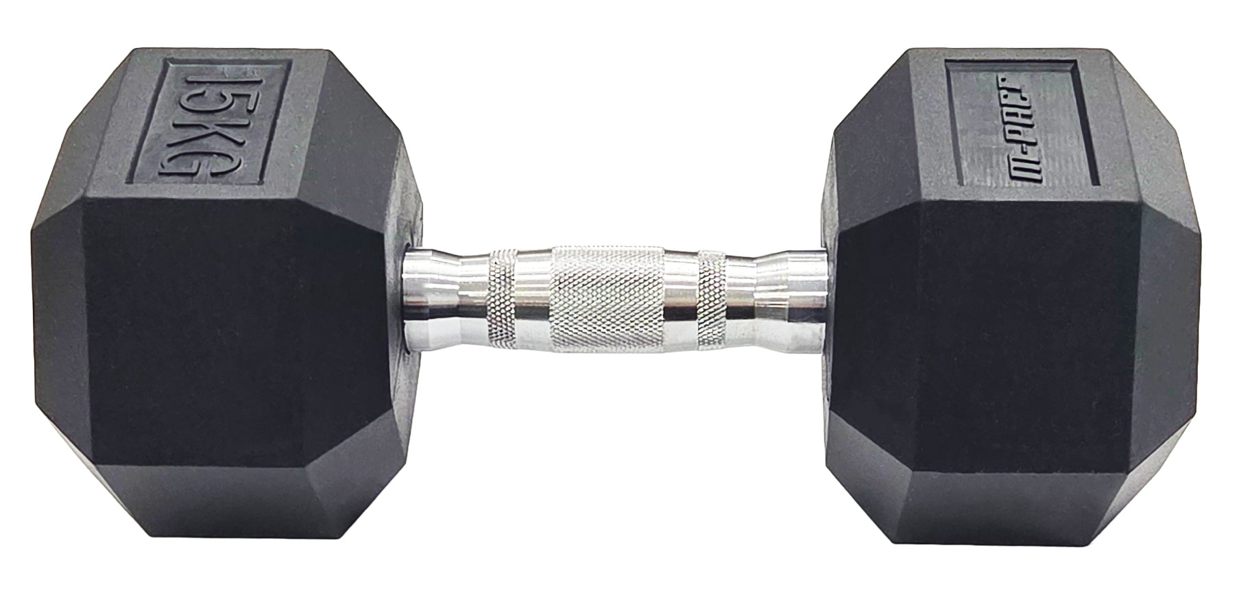 M-PACC Premium Rubber Hex Dumbbell 10-40kg Set with Racks (11 Pairs)