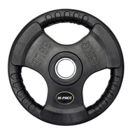 120kg M-PACC Tri Grip Plate Set incl 20kg Barbell M-Pacc