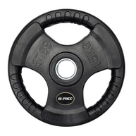 80kg M-PACC Tri Grip Plate Set incl 20kg Barbell M-Pacc