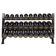 M-PACC Pro Commercial Urethane Dumbbells 10-45kg Set with Rack (15 Pairs) M-Pacc