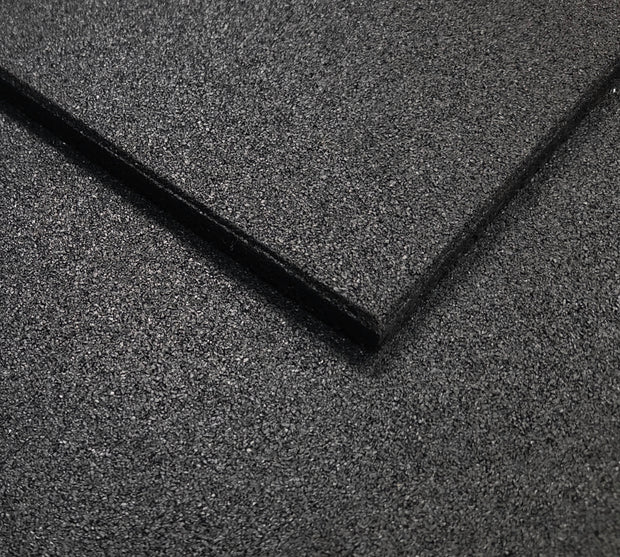Rubber Gym Flooring - BLACK - 15mm Commercial Gym Mats