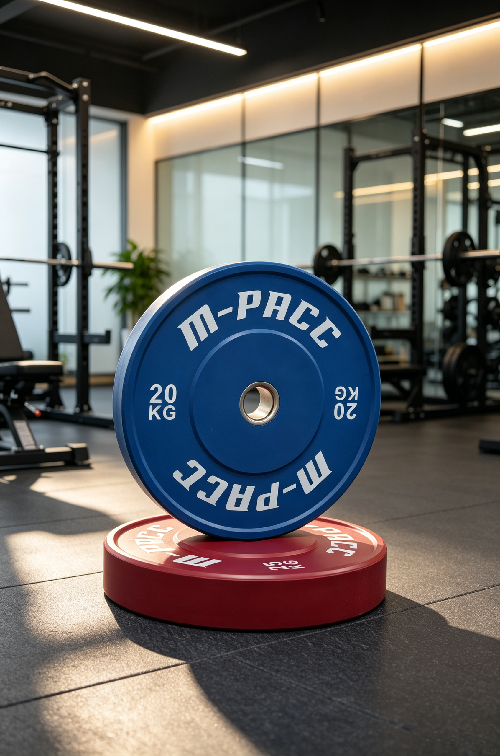 M-PACC Premium Olympic Coloured Bumper Plates