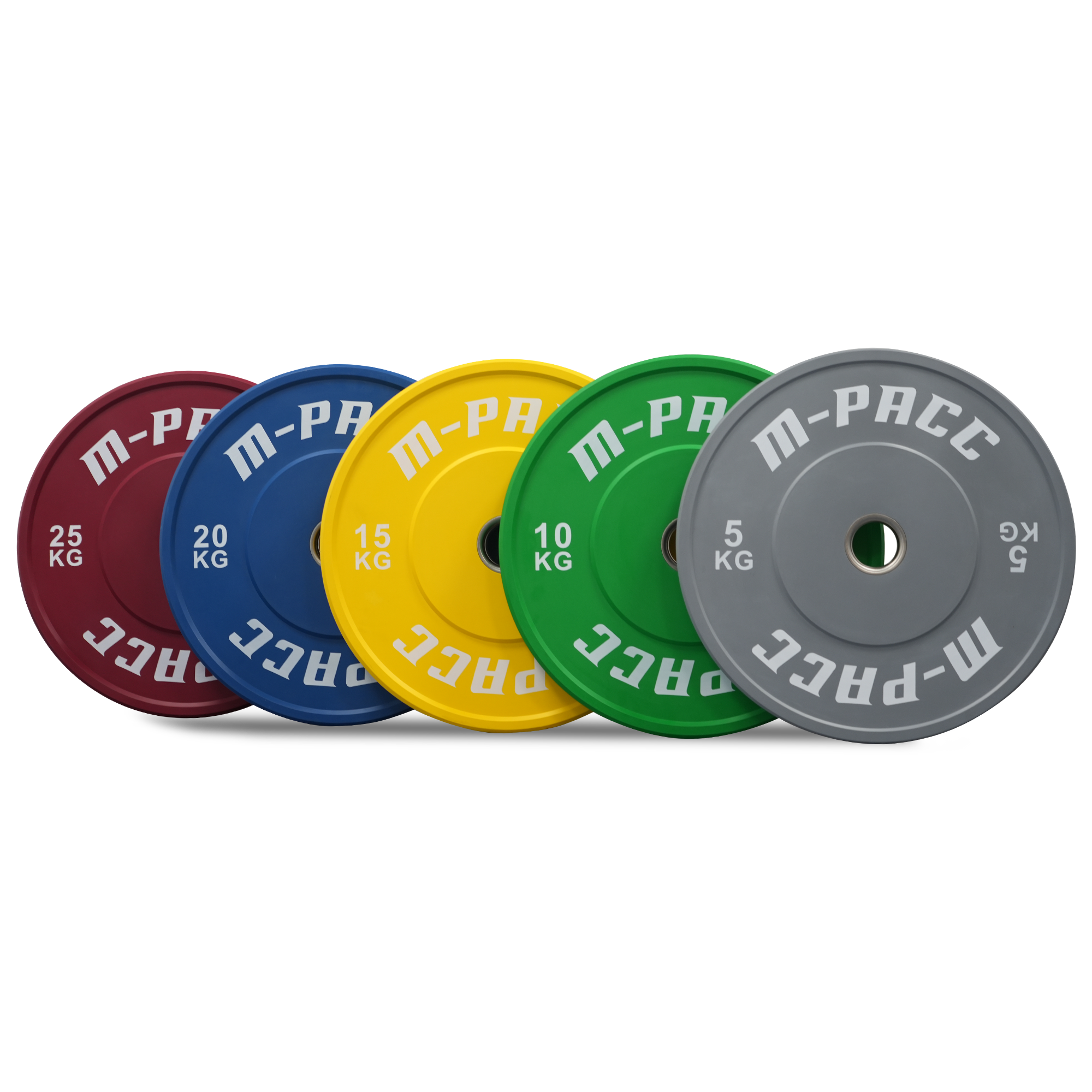 M-PACC Premium Olympic Coloured Bumper Plates