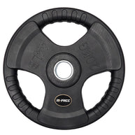 110kg M-PACC Tri Grip Plate Set incl 20kg Barbell M-Pacc