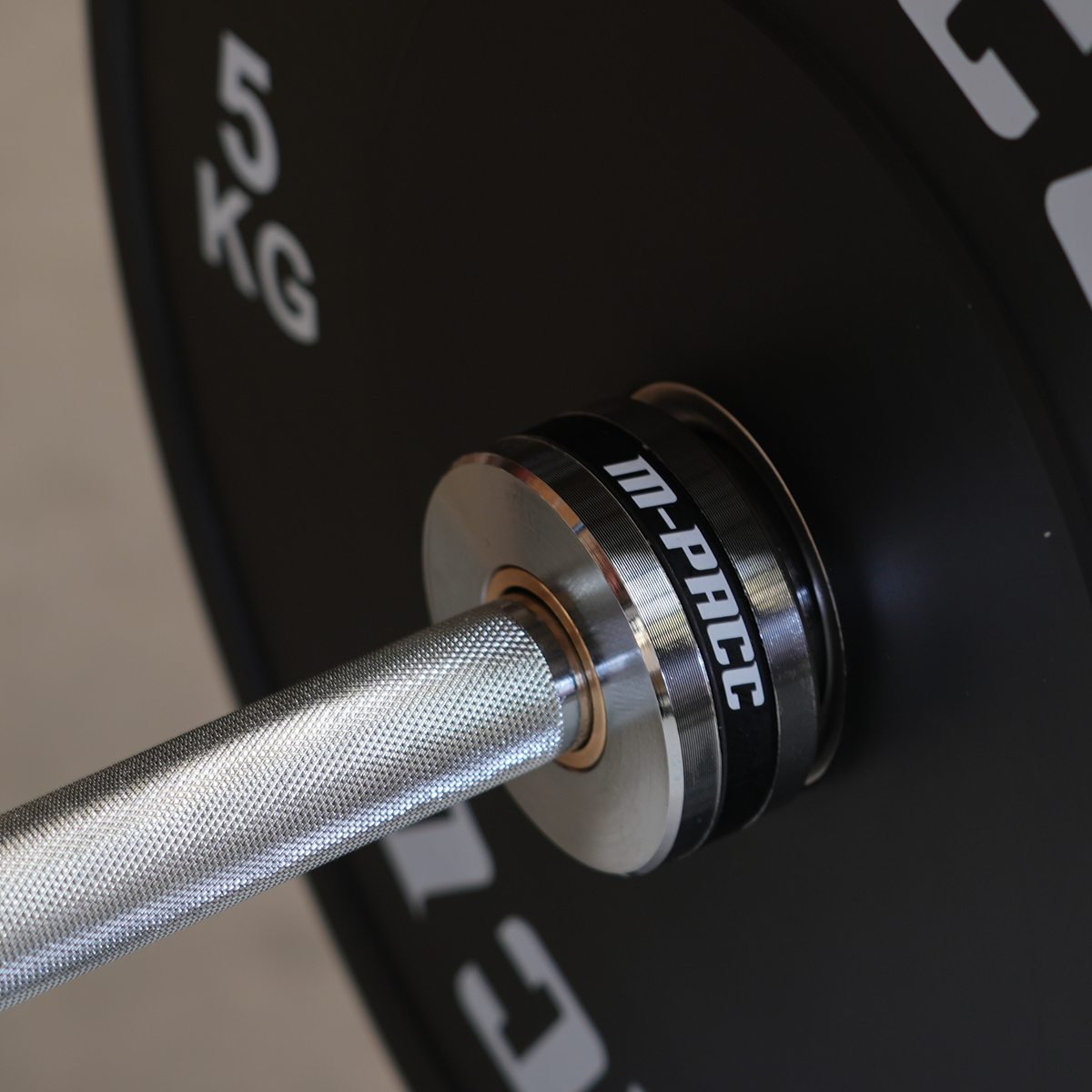 200kg M-PACC Premium Colour Bumper Plate Set incl 20kg Barbell