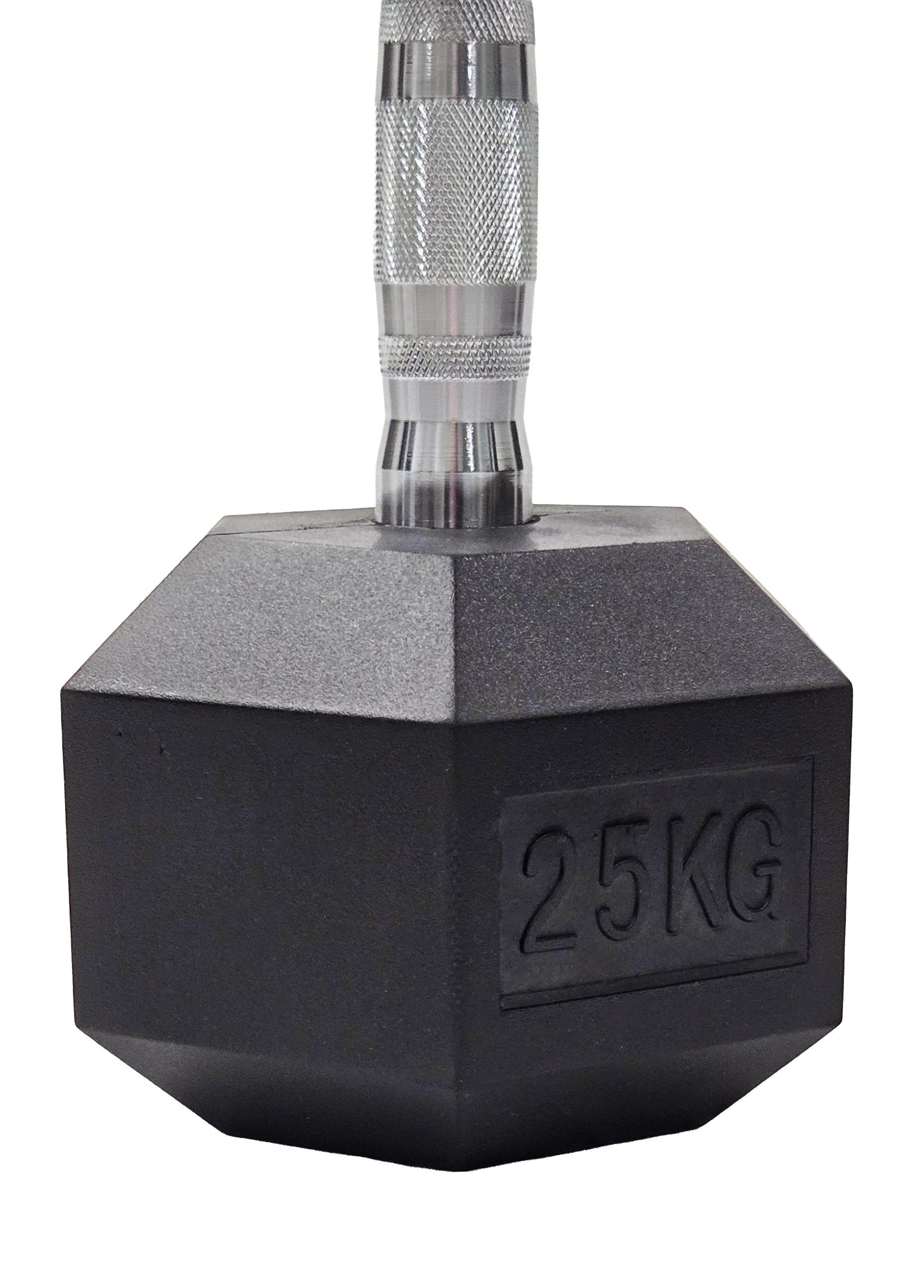 M-PACC Premium Rubber Hex Dumbbell 10-40kg Set with Racks (11 Pairs)