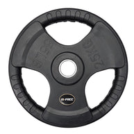 250kg M-PACC Tri Grip Plate Set incl 20kg Barbell M-Pacc