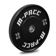 M-PACC Premium Olympic Black Bumper Plate - 10 x 10kg Plate Set