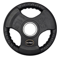 160kg M-PACC Tri Grip Plate Set incl 20kg Barbell M-Pacc