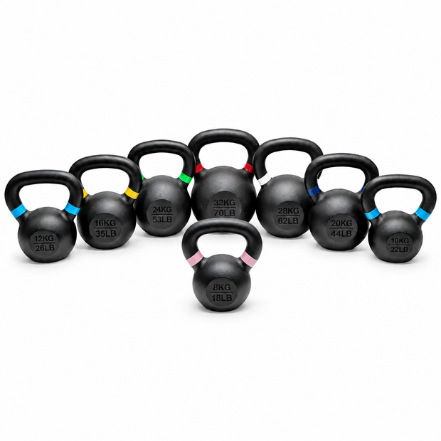 M-PACC Cast Iron Kettlebell Set (8kg-32kg)
