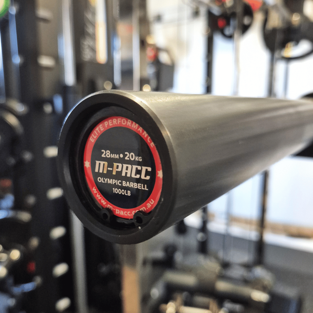 M-PACC Olympic Barbell 1000lb - RED M-Pacc