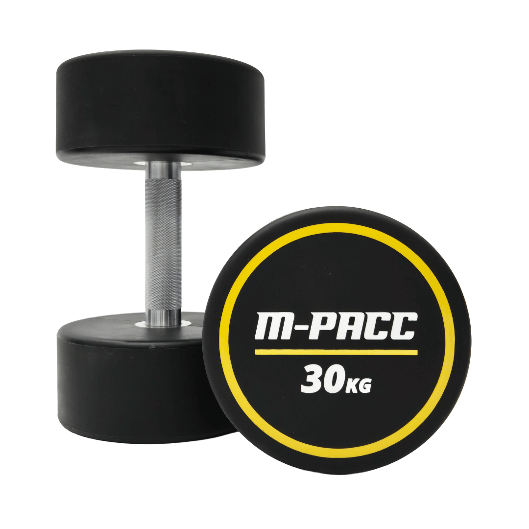 M-PACC Pro Commercial Urethane Dumbbells 10-45kg Set with Rack (15 Pairs) M-Pacc