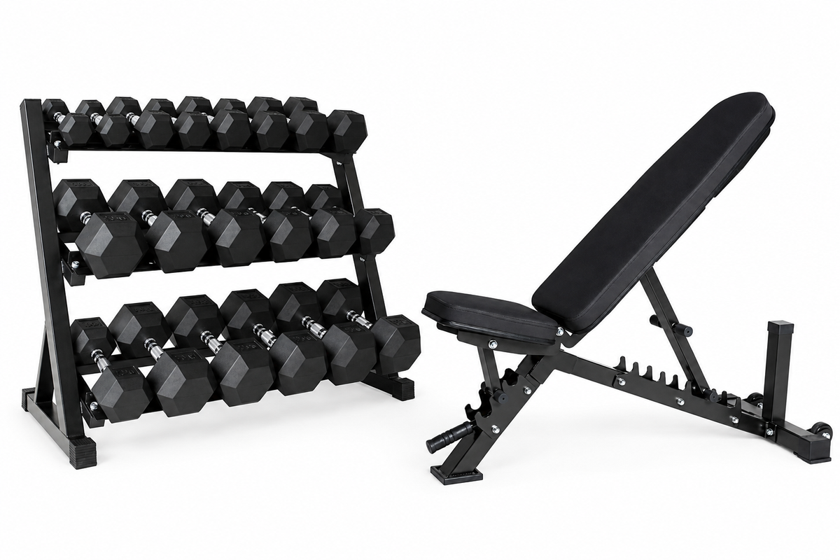 M-PACC Hex Dumbbell 2.5kg-25kg Package 1 Combo