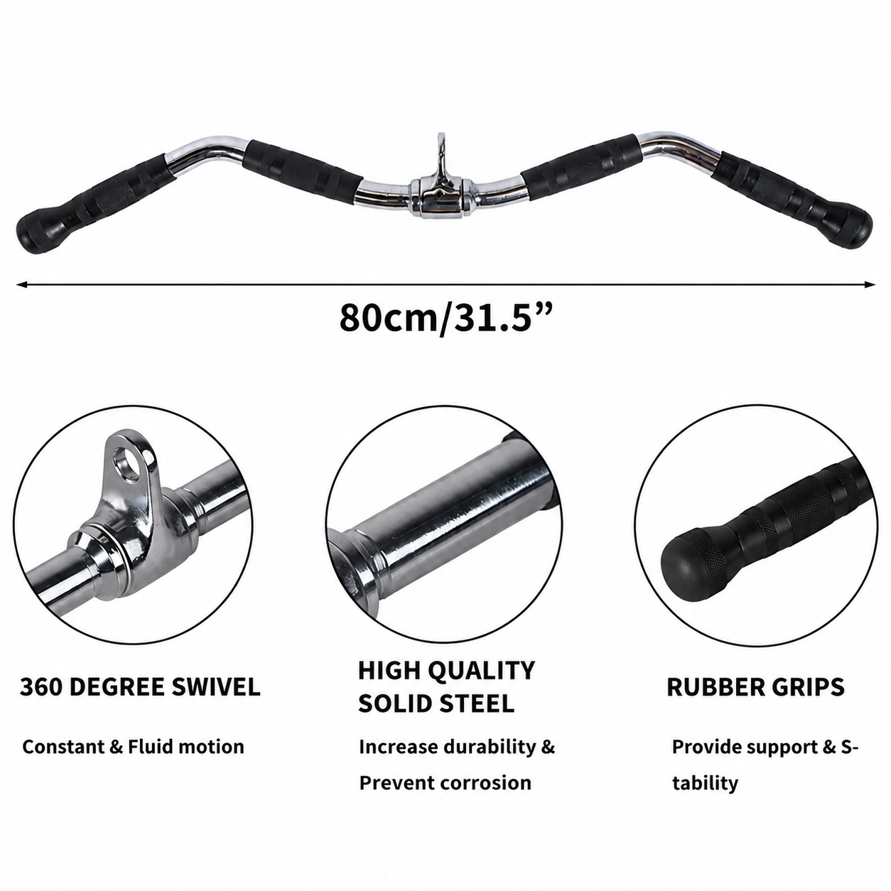 M-PACC Revolving EZ Curl Bar Cable Attachment