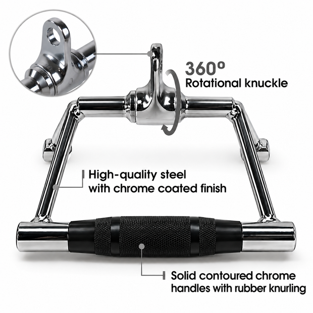 M-PACC Close Grip Seated Row V Handle Attachment