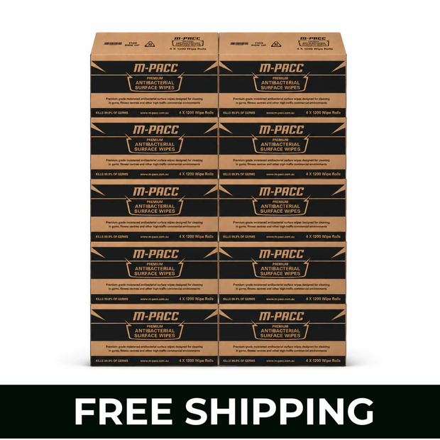 Antibacterial Wipes BULK BUY - 10 x Cartons (40 x rolls of 1200 Wipes)