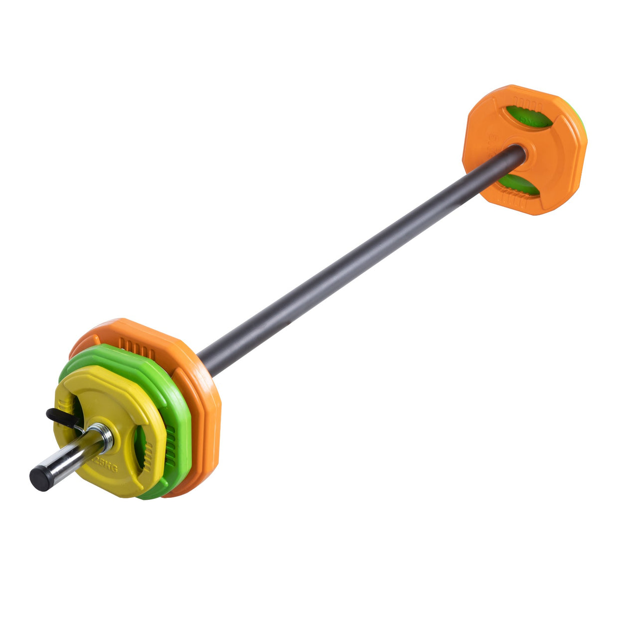 M-PACC 20kg Coloured Pump Barbell Set