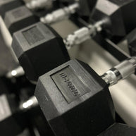 M-PACC Premium Rubber Hex Dumbbell 12.5kg-50kg Set (14 Pairs)