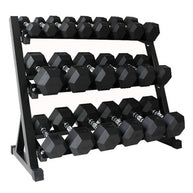 M-PACC Premium Rubber Hex Dumbbell 2.5-25kg Package 1 Combo M-Pacc