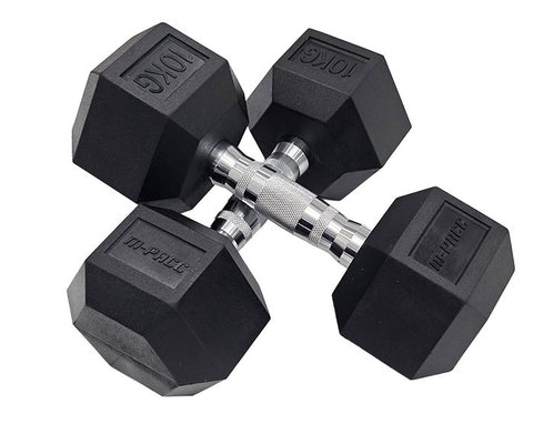 M-PACC Premium Rubber Hex Dumbbell 5-35kg Package 2 Combo - M-Pacc