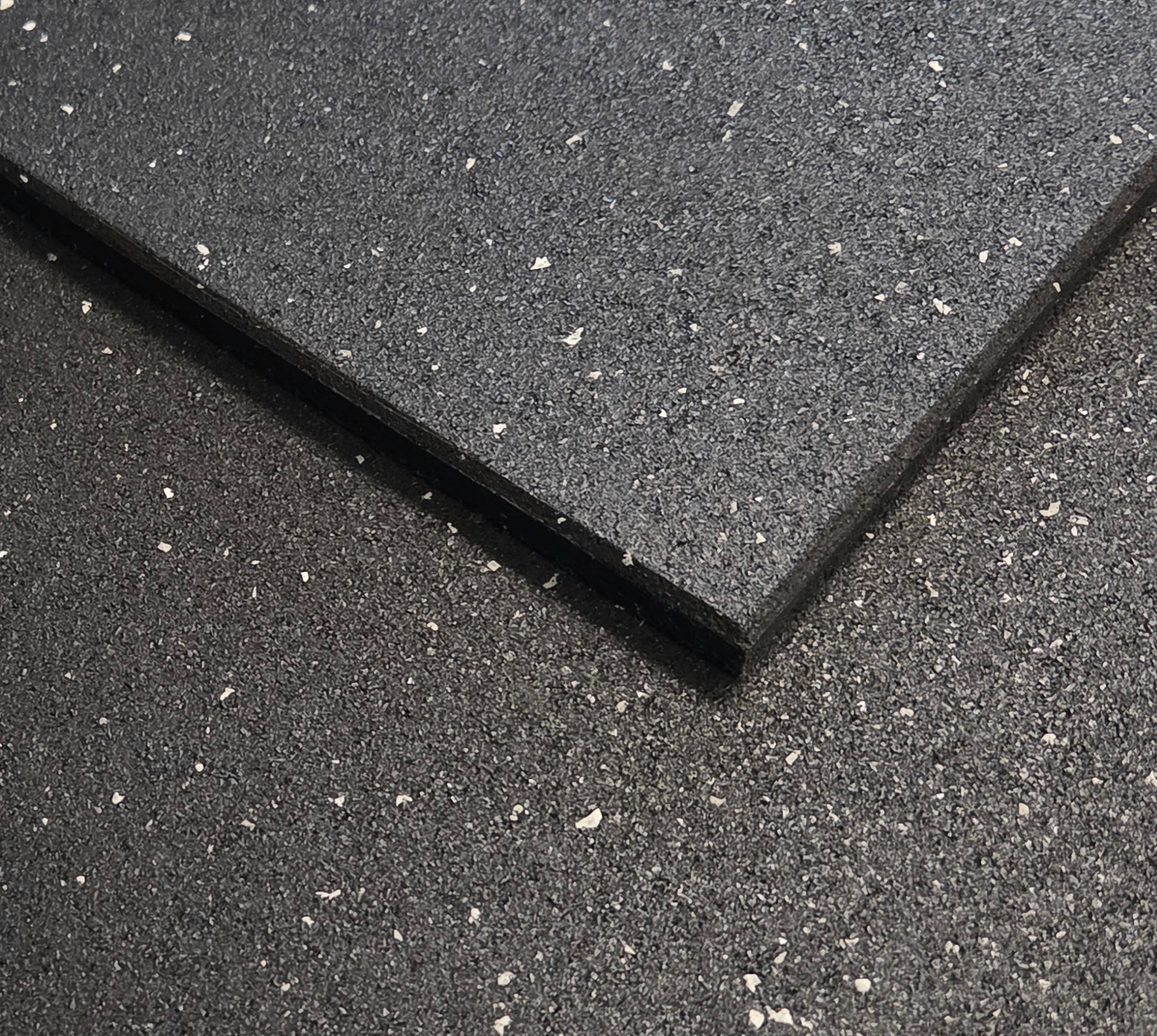 Rubber Gym Flooring - Grey Fleck - 15mm Commercial Gym Mats