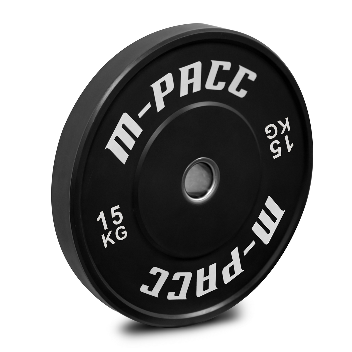 M-PACC Premium Olympic Black Bumper Plate - 10 x 15kg Plate Set