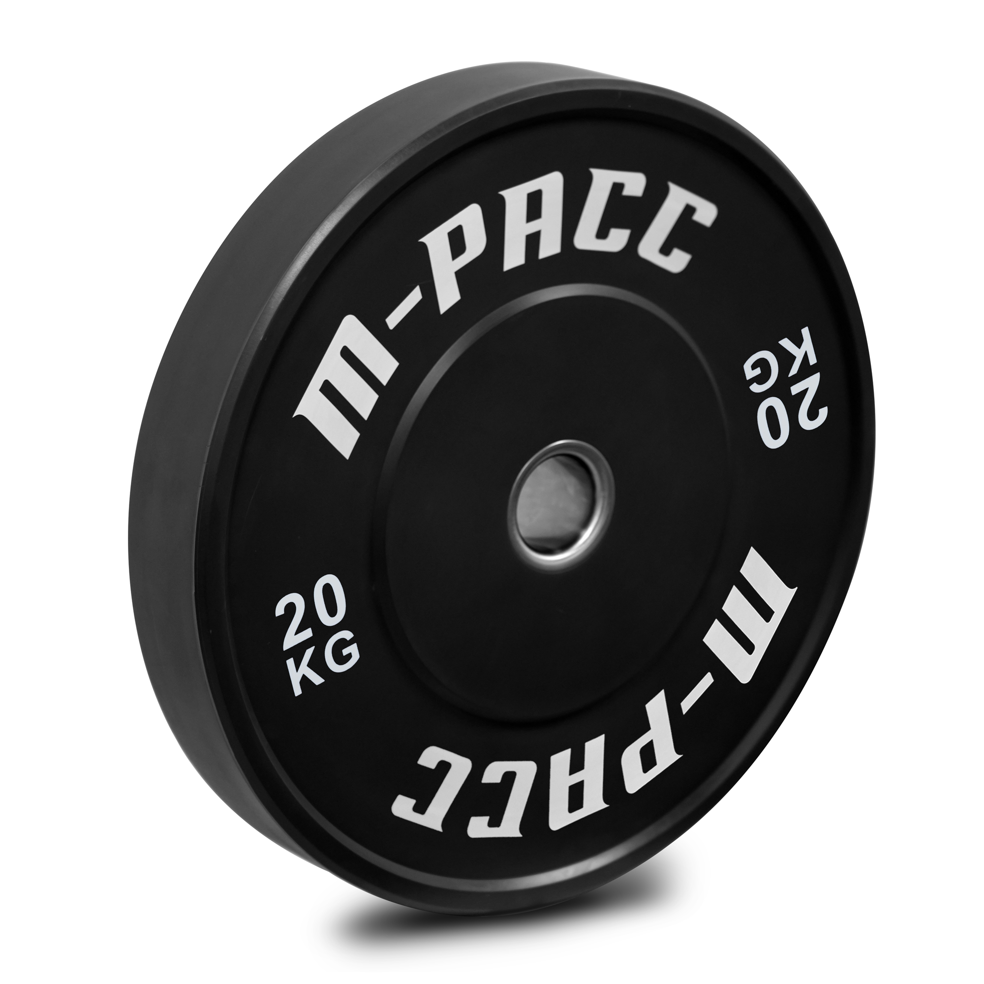 M-PACC Premium Olympic Black Bumper Plate - 350kg Set