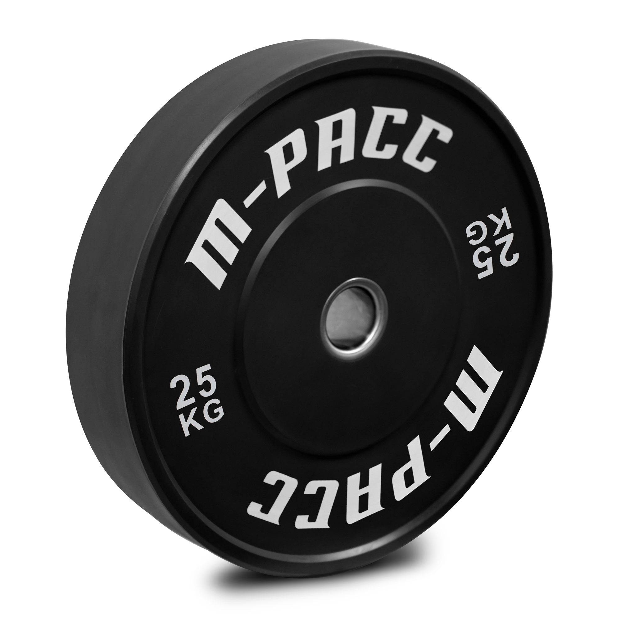 M-PACC Premium Olympic Black Bumper Plate - 10 x 25kg Plate Set