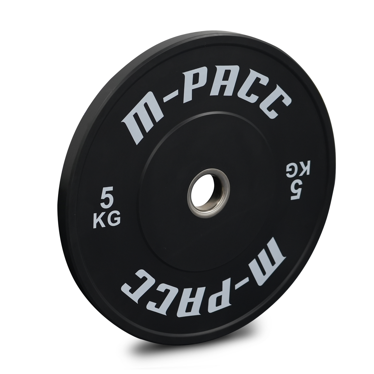 M-PACC Premium Olympic Black Bumper Plate - 10 x 5kg Plate Set