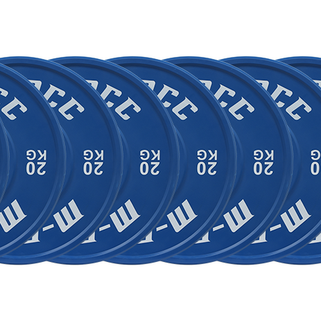 M-PACC Premium Olympic Colour Bumper Plate - 10 x 20kg Plate Set