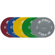 M-PACC Premium Olympic Colour Bumper Plate - 180kg Set