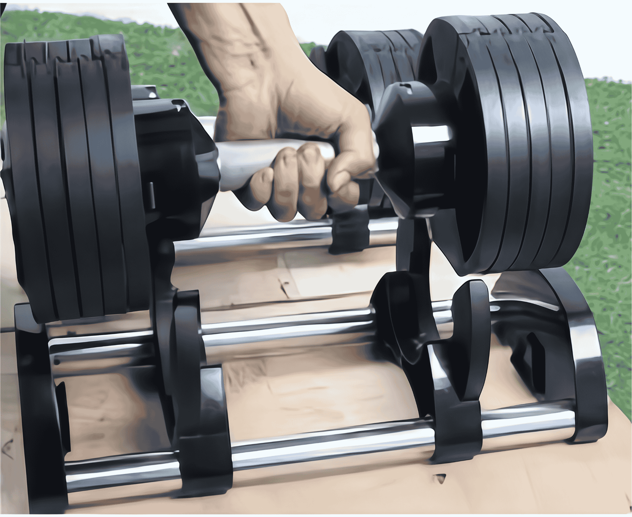 2kg-40kg Adjustable Dumbbell - PAIR M-Pacc