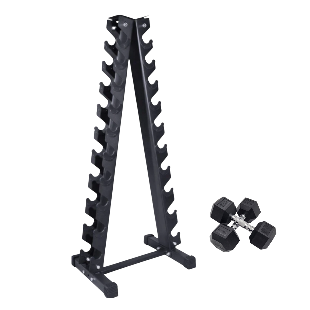 A-Frame  Dumbell Rack - Rack Only (10 Pairs) M-Pacc