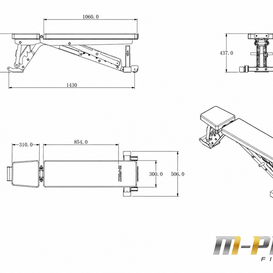 M-PACC Elite Commercial Adjustable Bench