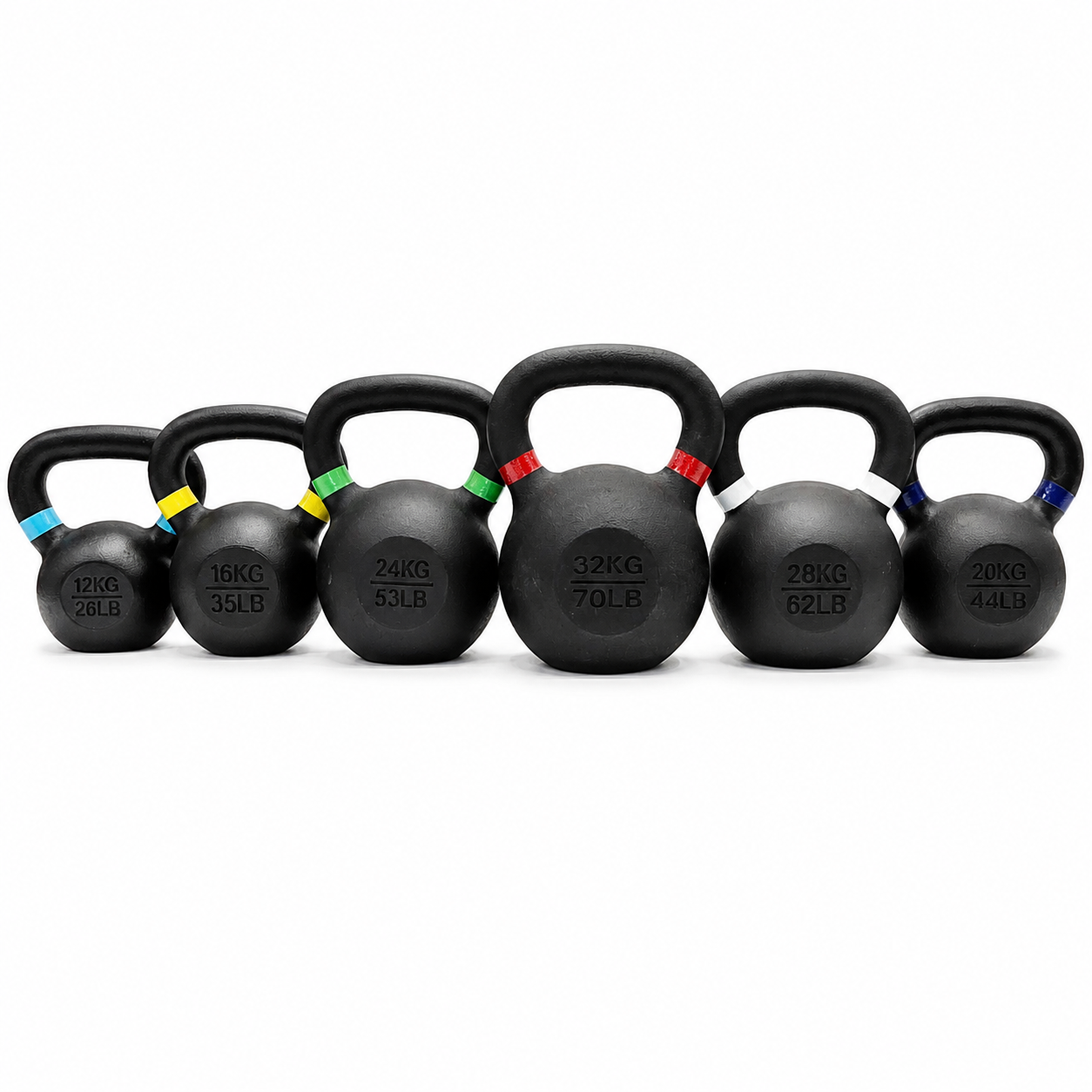 M-PACC Cast Iron Kettlebell Set (12kg-32kg)
