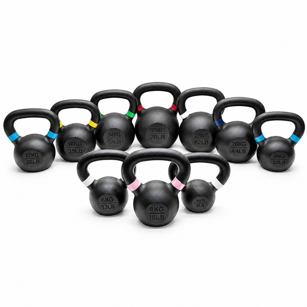 M-PACC Cast Iron Kettlebell Set (4kg-32kg)