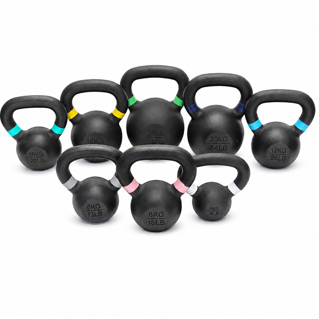 M-PACC Cast Iron Kettlebell Set (4kg-24kg)