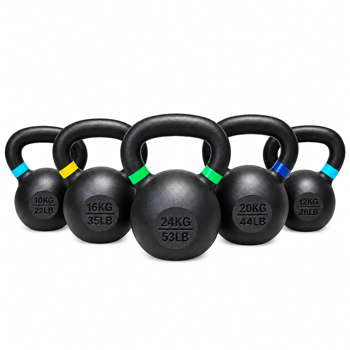 M-PACC Cast Iron Kettlebell Set (10kg-24kg)