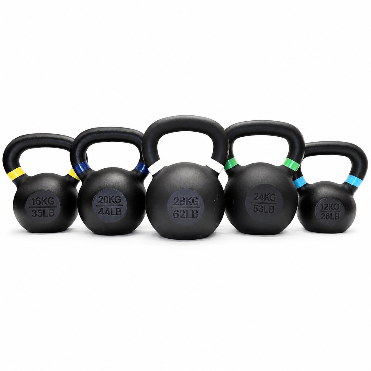 M-PACC Cast Iron Kettlebell Set (12kg-28kg)