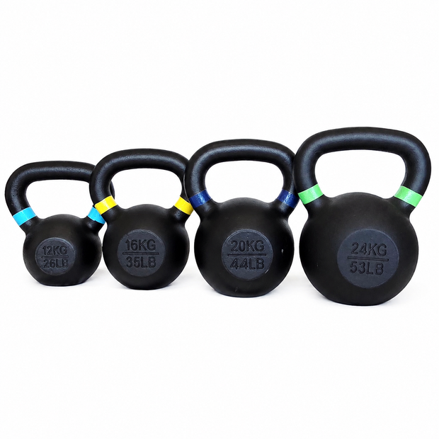 M-PACC Cast Iron Kettlebell Set (12kg-24kg)