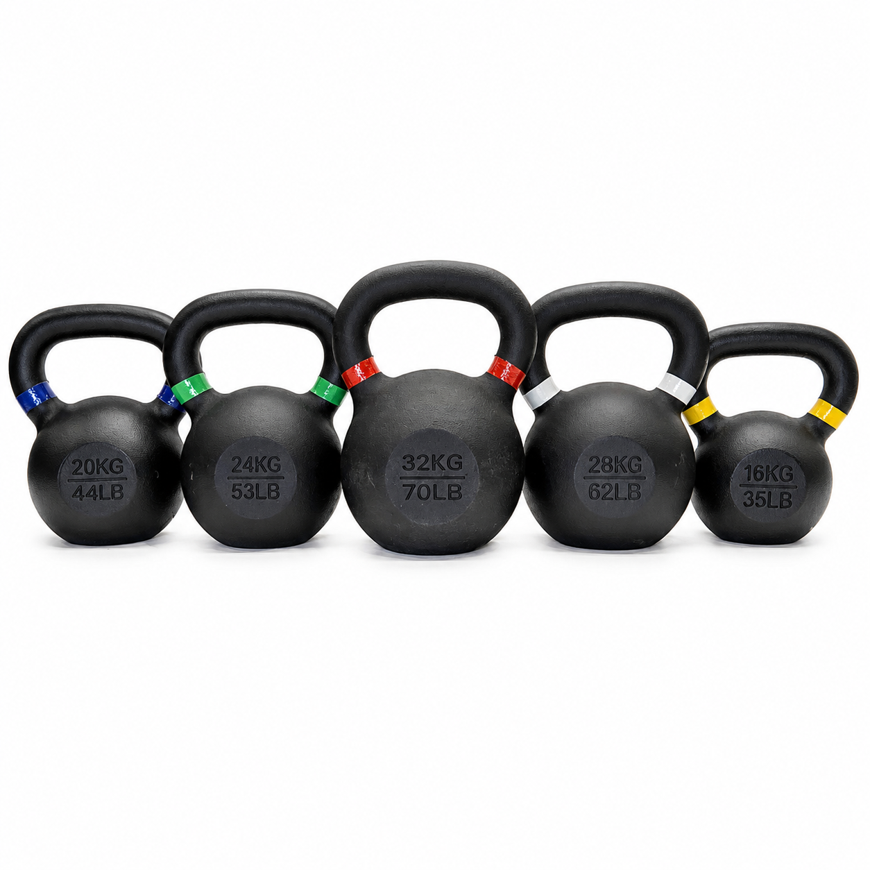 M-PACC Cast Iron Kettlebell Set (16kg-32kg)